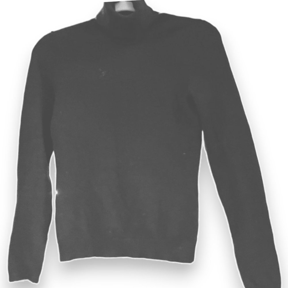 CLOSEOUT 100% Cashmere EUC Black Turtleneck Sweater by Bloomingdales Size XS